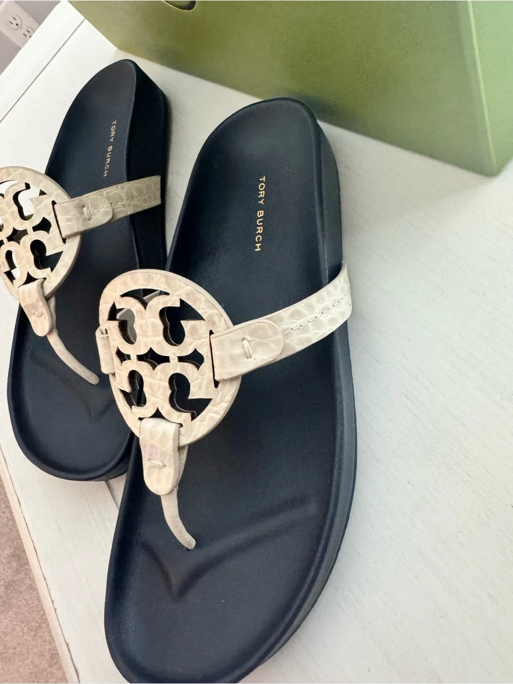 New! Tory Burch Miller Cloud Sandals/ Size 8.5